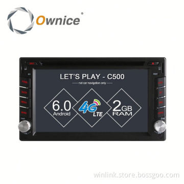 Ownice Android 6.0 gps navi For double din universal with GPS Navi Stereo WIFI built 4G lte DVD support TV
